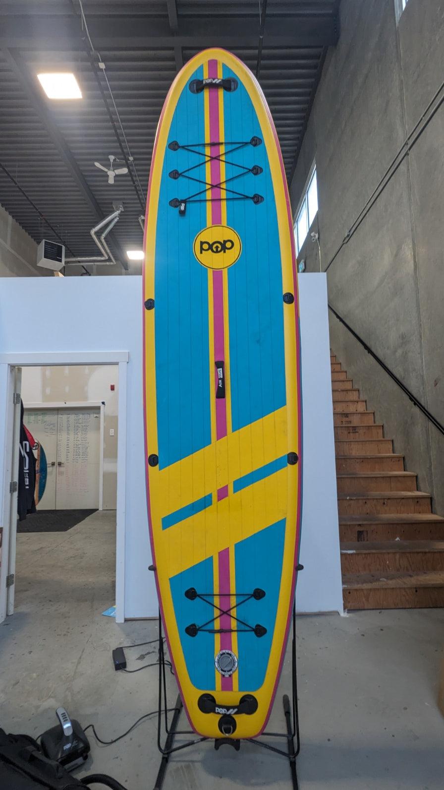 11'0" Yacht Hopper - Turq/Pink/Yellow - Green Program (Used) - Canadian Board Company