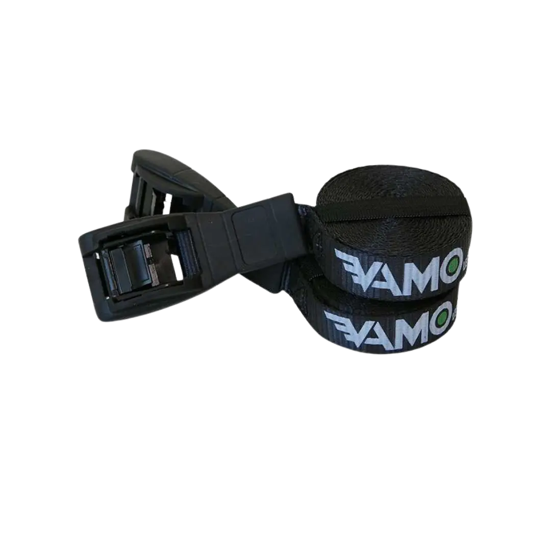Vamo Basic 15' Tie Down Straps with Silicone Buckle Cover