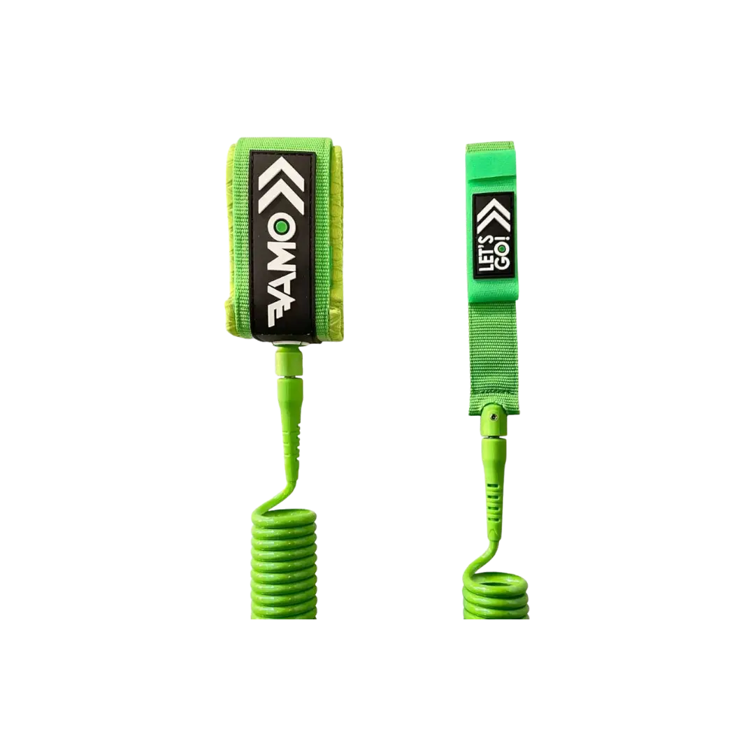 Vamo 9' Full Coiled Leash SEAFOAM