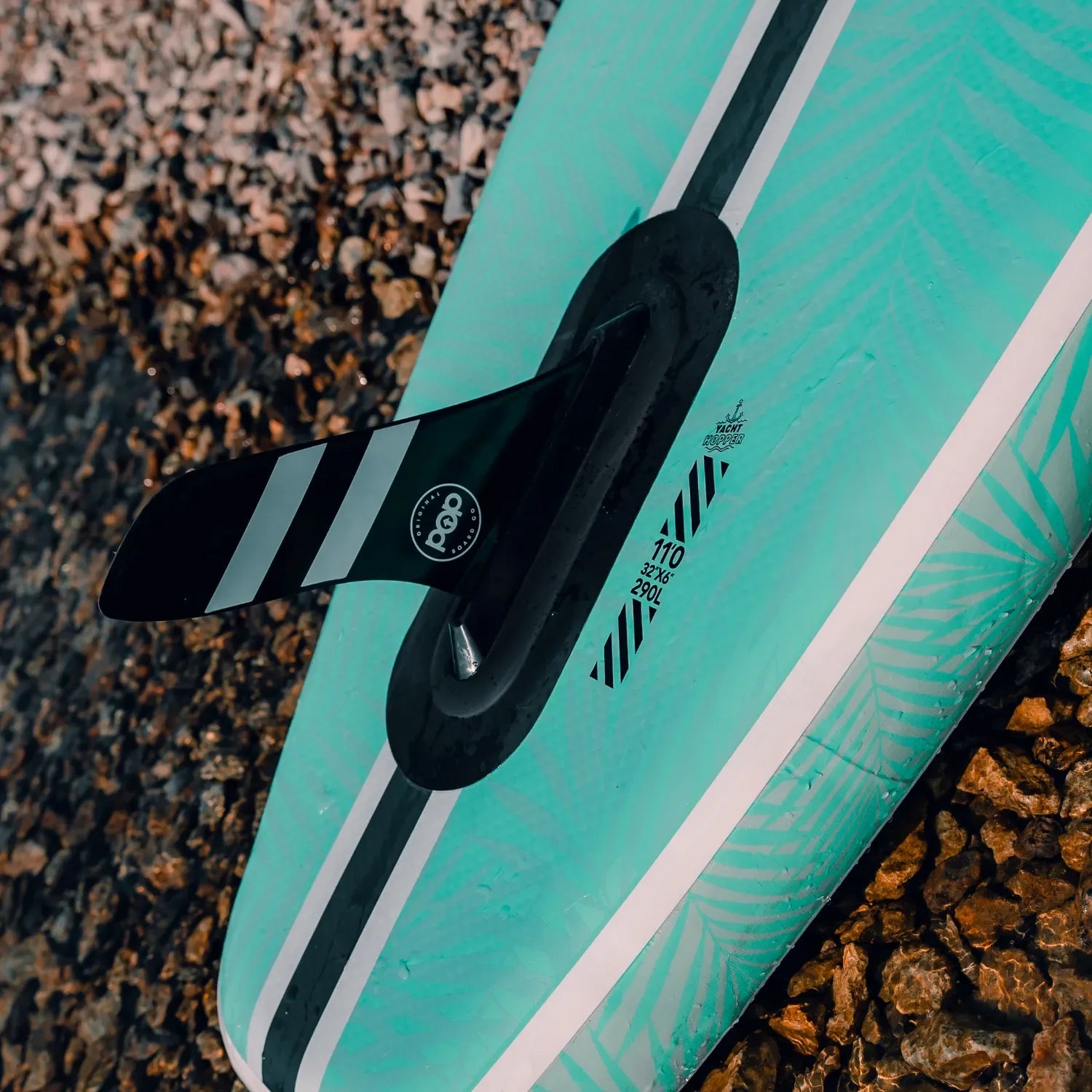 11' Inflatable Stand Up Paddleboard - Yacht Hopper - Mint Green