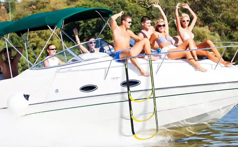 3-Step Rope Ladder for Inflatable Boats & Pop-Up Docks