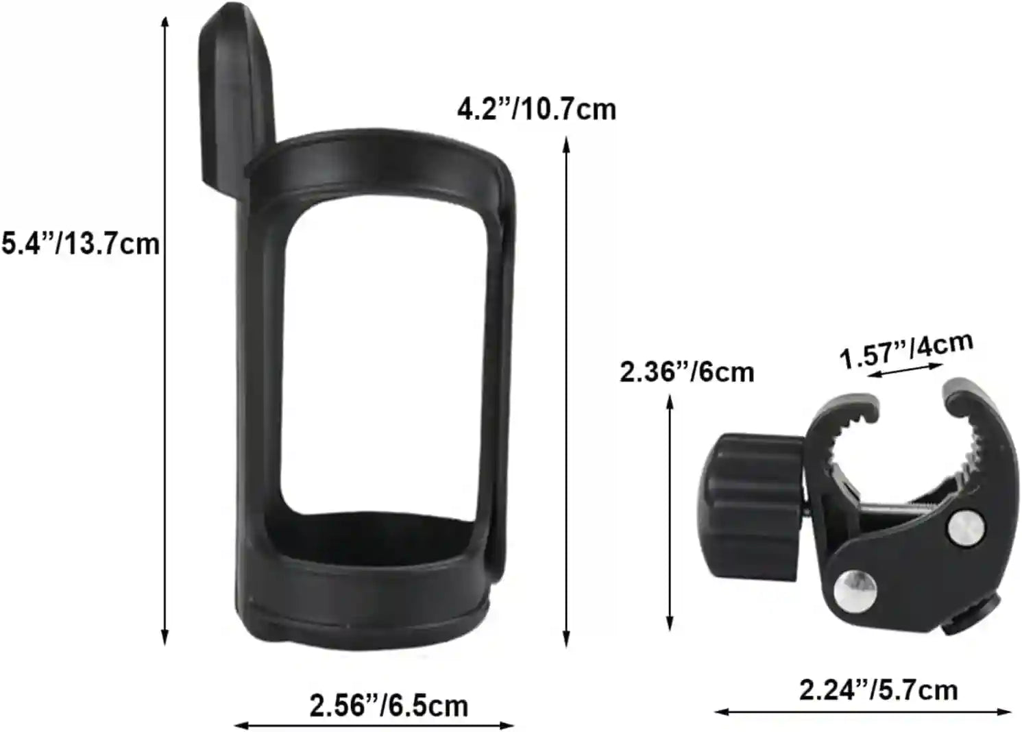Marine clamp cup holder attached to boat railing 360 rotation beverage holder