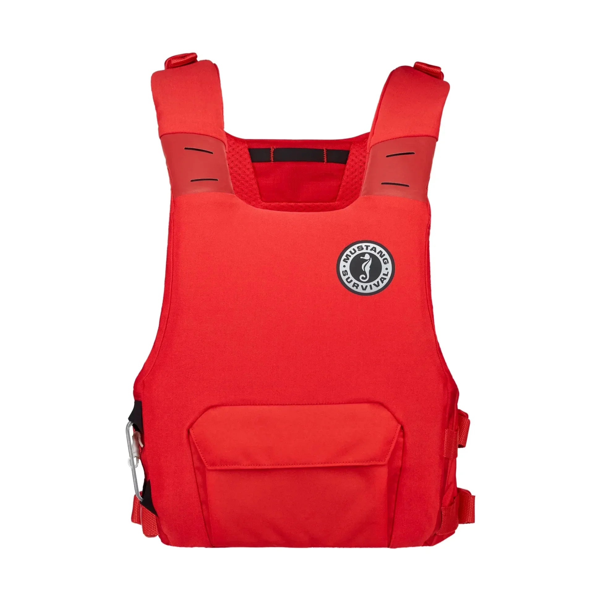 Mustang Khimera buoyancy aid in red - lightweight front view life jacket from Canadian Board Co.