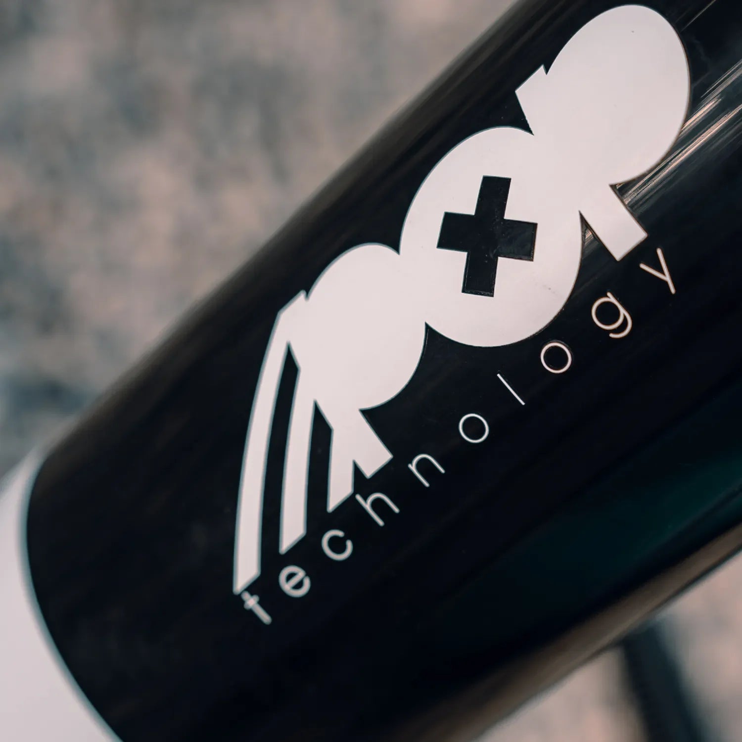 Close-up of POP Board Co. inflatable paddleboard logo design, showcasing durable PVC construction sold by Canadian Board Co.