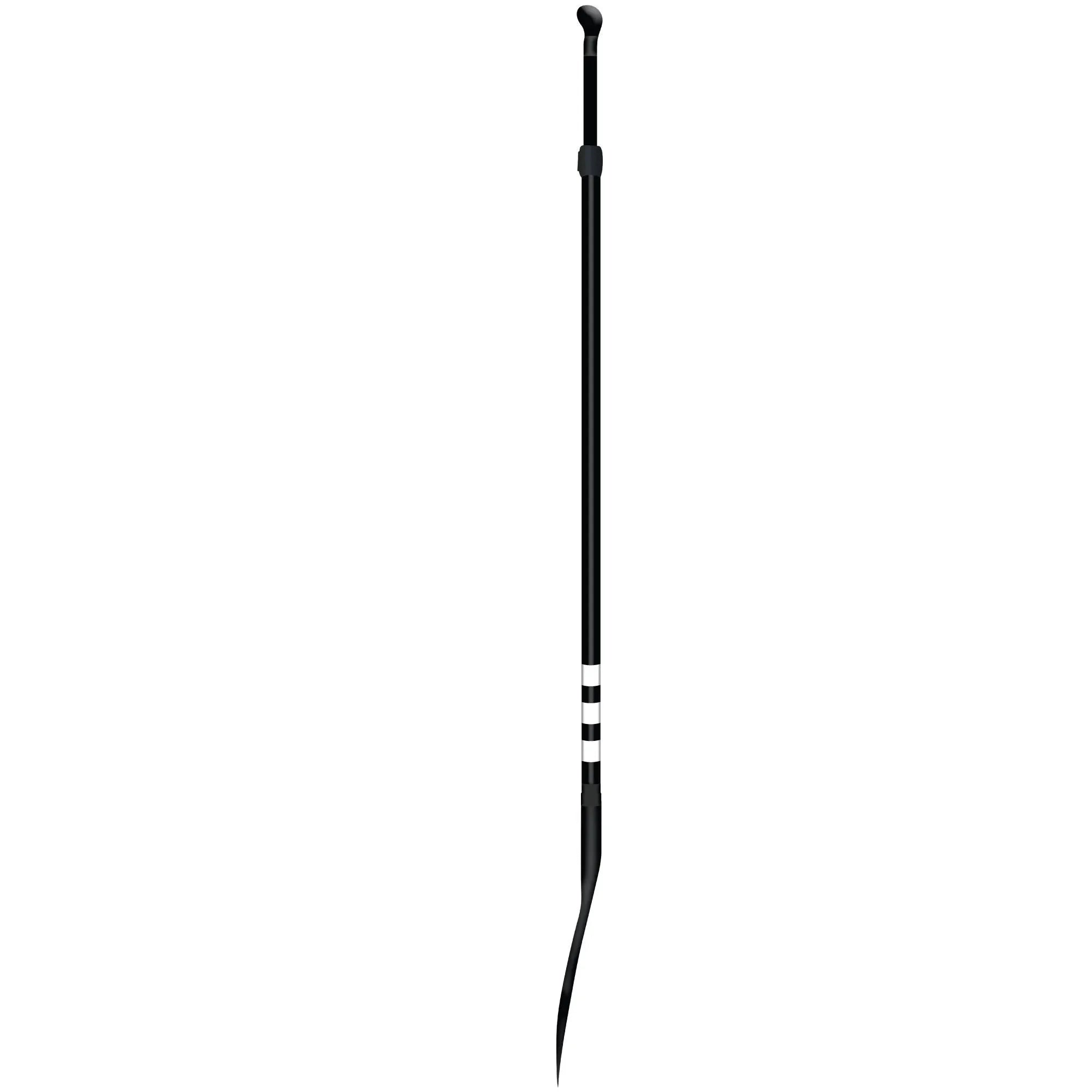 Side profile of POP Loaner paddle in black, lightweight and strong.