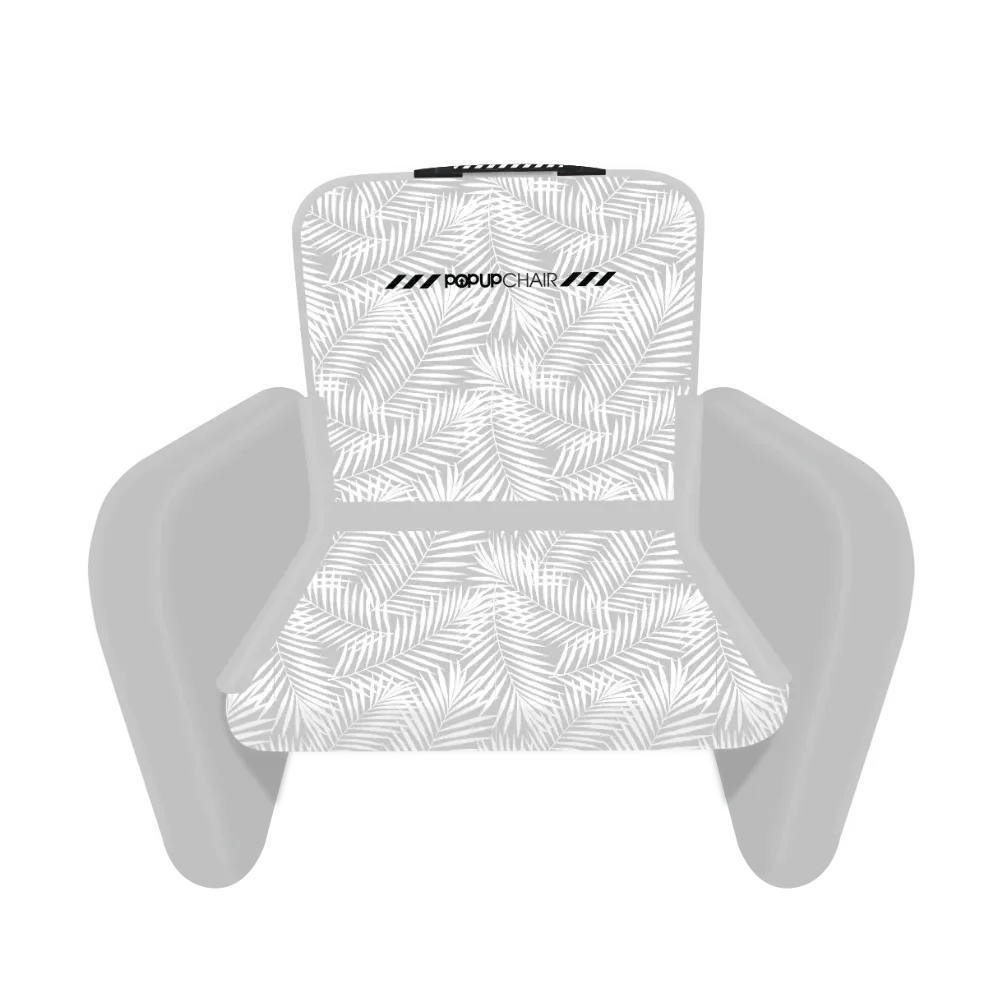 Back view of Inflatable POP Up Chair single model, highlighting ergonomic design and durability.