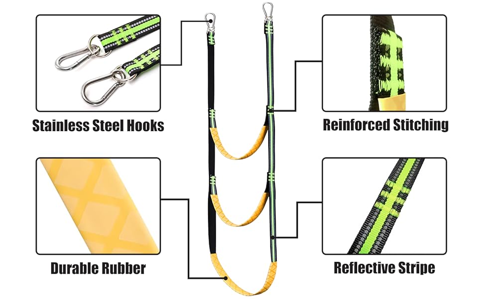 3-Step Rope Ladder for Inflatable Boats & Pop-Up Docks