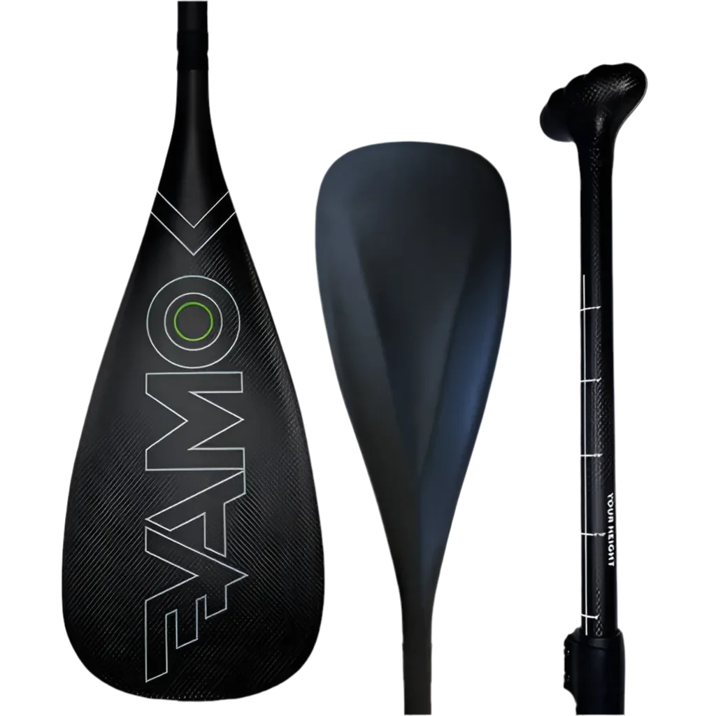 Vamo carbon fiber adjustable paddle with lightweight blade and adjustable shaft for SUP.