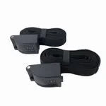 Vamo combination locking tie down straps with 4-digit code for paddleboards and surfboards.