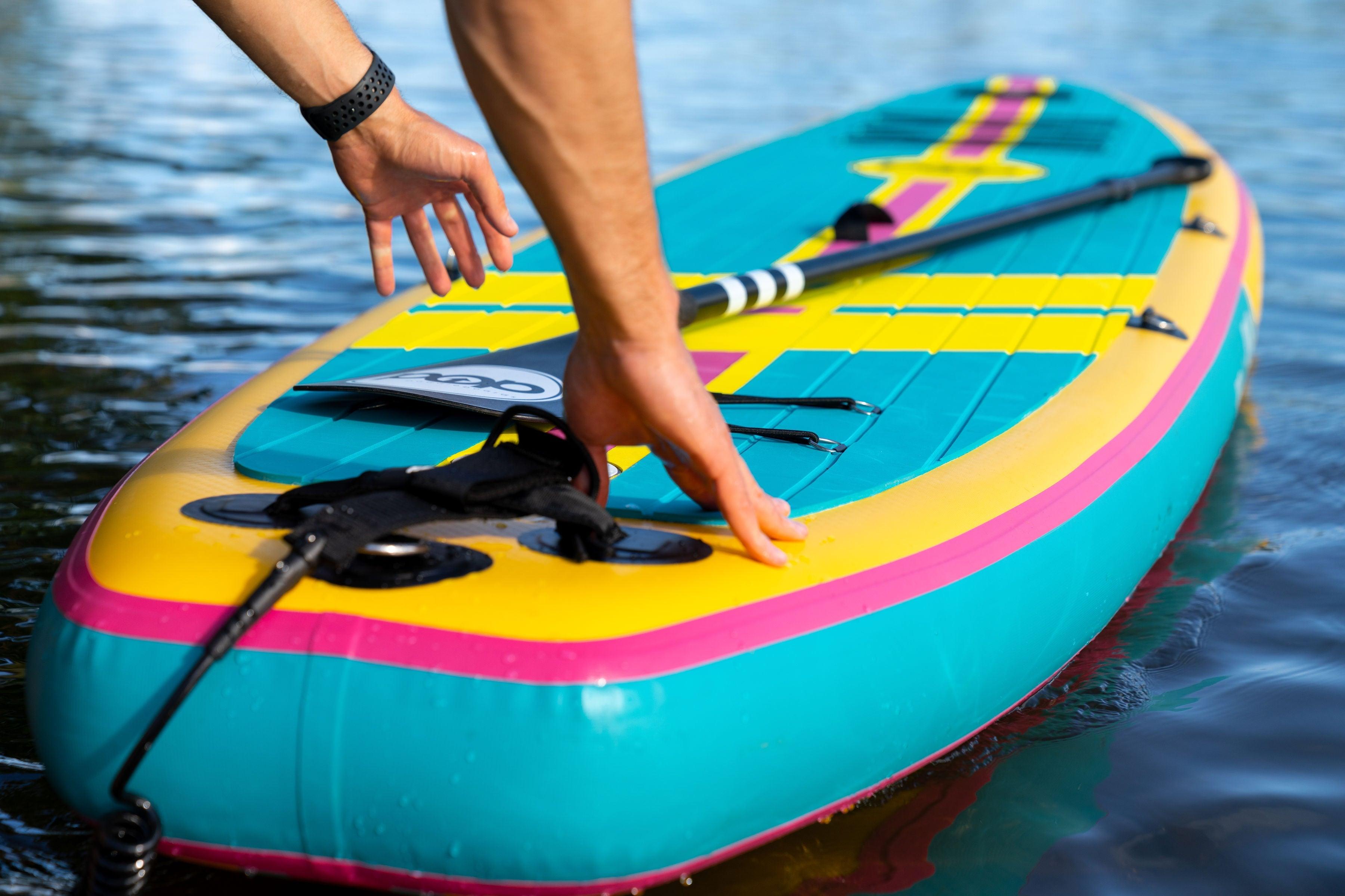 11'0" Yacht Hopper - Turq/Pink/Yellow - Green Program (Used) - Canadian Board Company