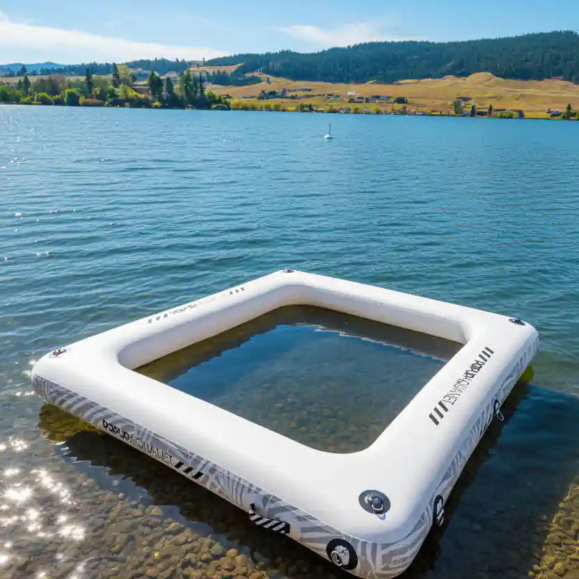POPUP AQUANET 8' Inflatable Water Net - Ocean, Lake & Pool Lounging Platform