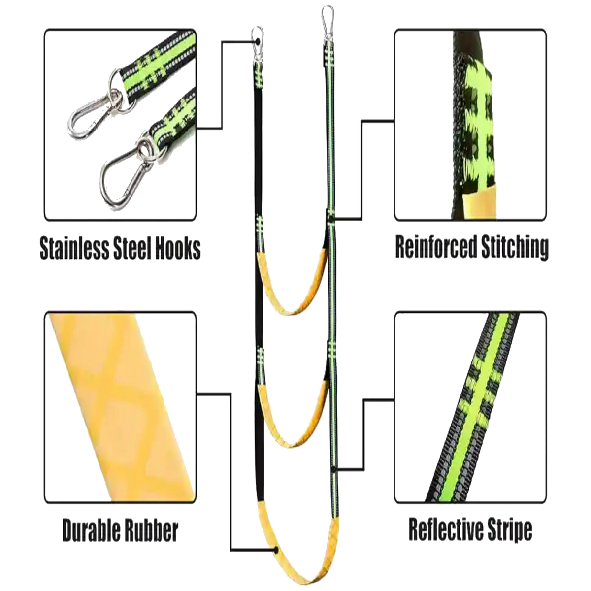 3-Step Rope Ladder for Inflatable Boats & Pop-Up Docks