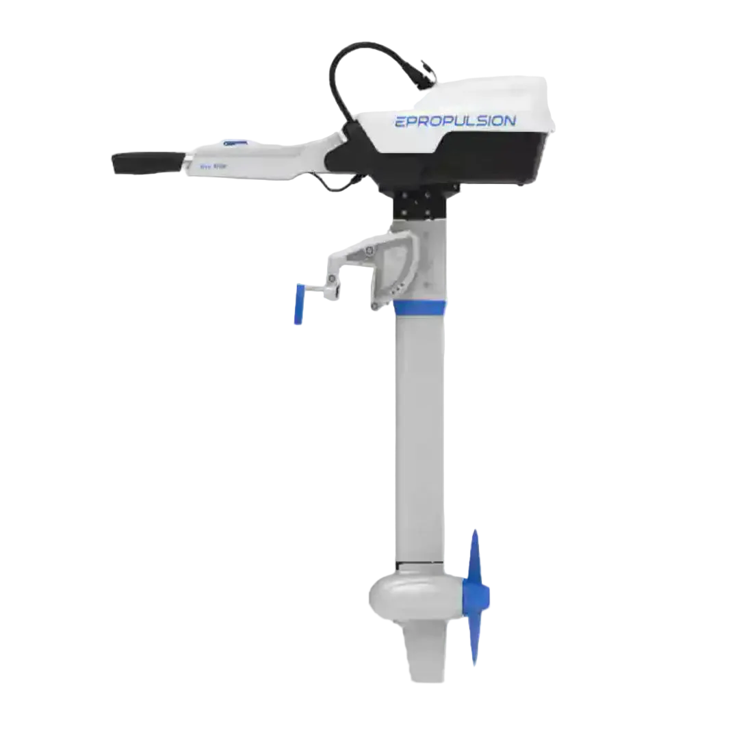 Epropulsion outboard motor on a white background