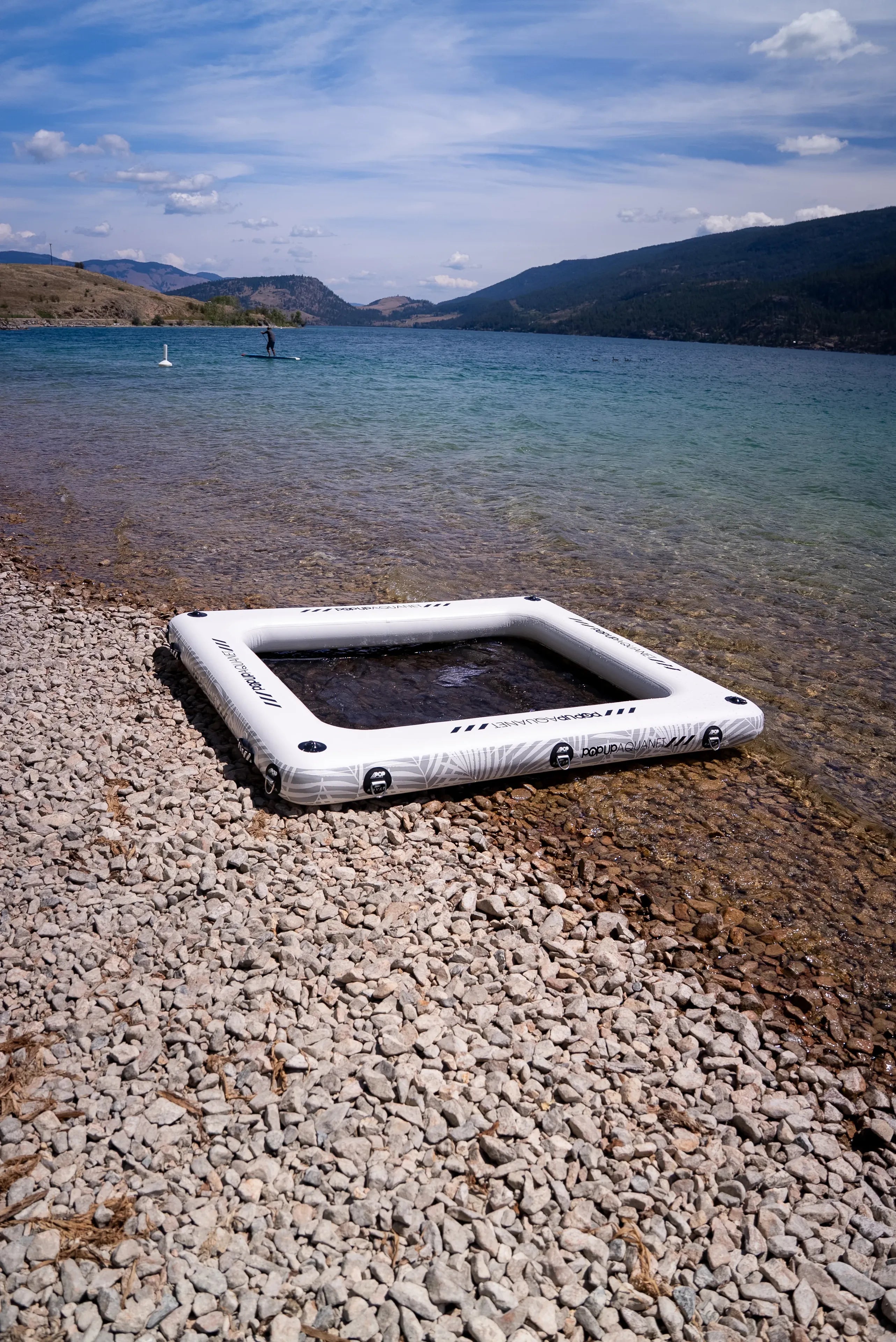 POPUP AQUANET 8' Inflatable Water Net - Ocean, Lake & Pool Lounging Platform