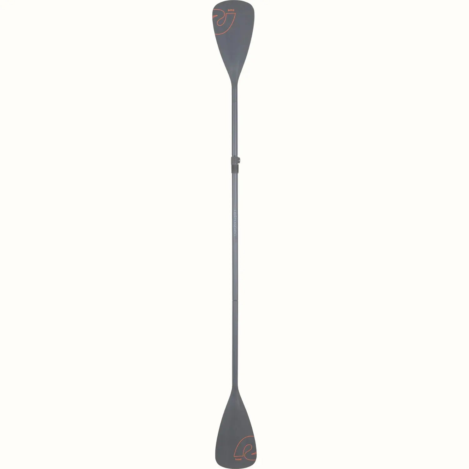 Full view of the assembled Retrospec Weekender hybrid kayak paddle with dual blades attached, set against a white background.