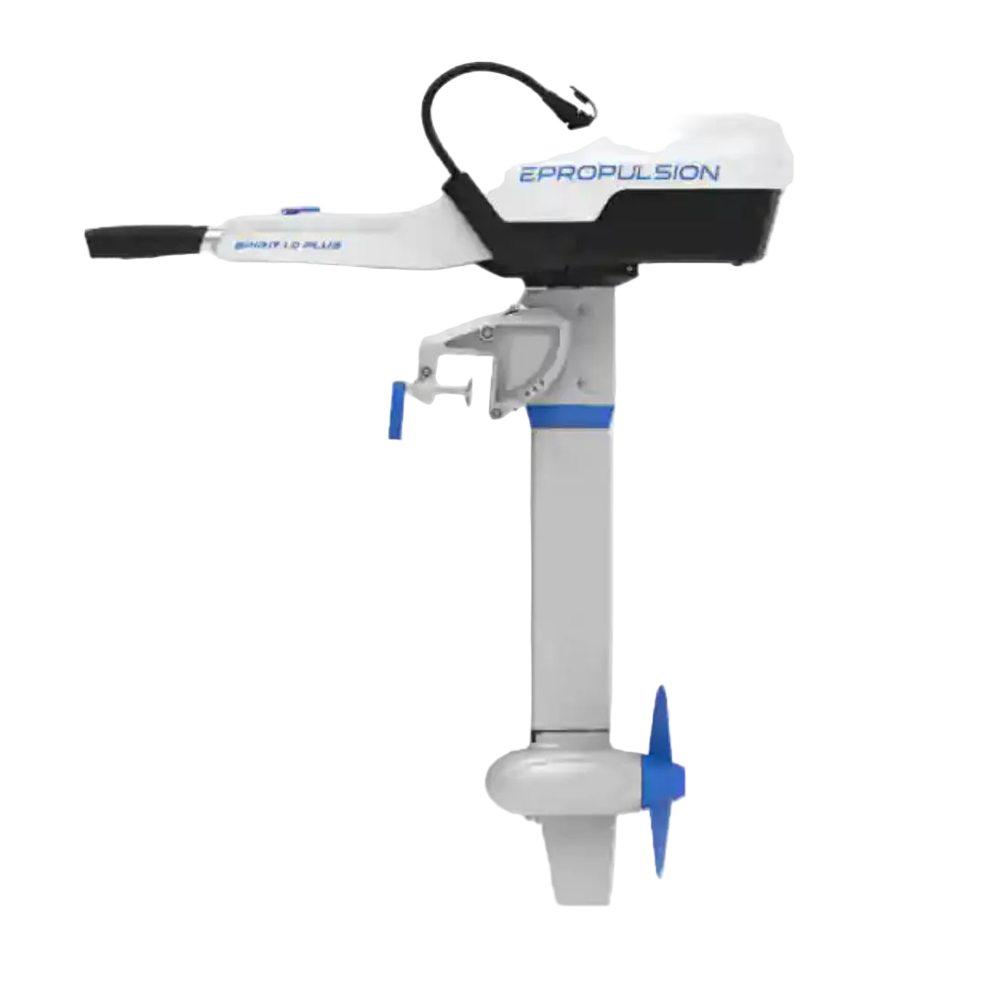 Epropulsion outboard motor on a white background