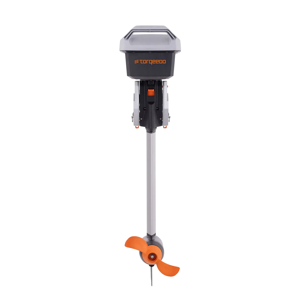 Back profile of Torqeedo Travel 1103 S compact electric motor.