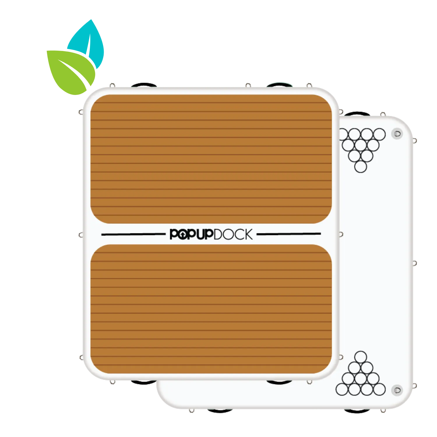 POP Up Dock used model under Canadian Board Co Green Program - top view.