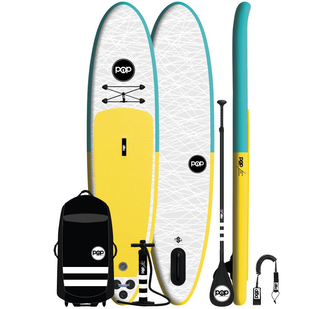 POP Board Co. - The POP Up – Turquoise/Yellow - Canadian Board Company